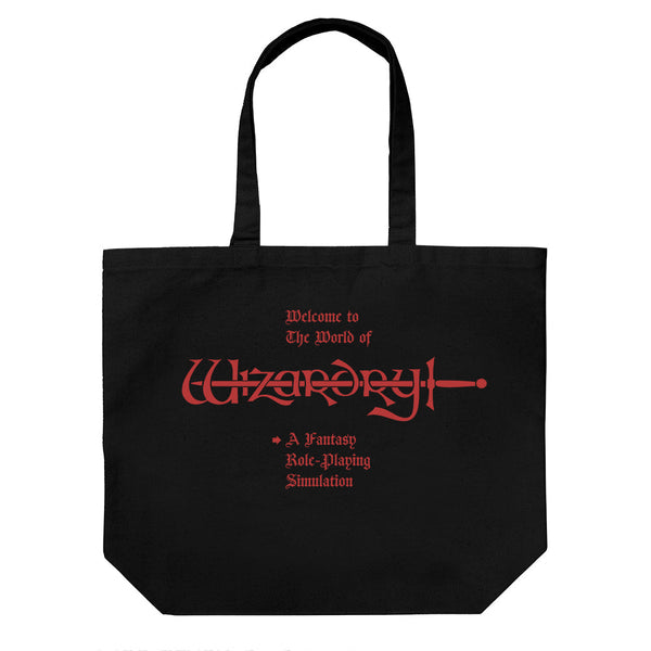 『Wizardry』ウィザードリィロゴ ラージトート/BLACK【202405再販】