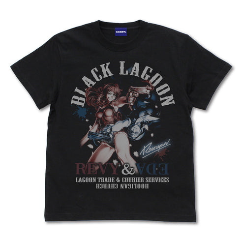 『ブラック・ラグーン』レヴィ&エダ Tシャツ/BLACK