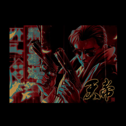『ブラック・ラグーン』BLACK LAGOON 張 Tシャツ/BLACK