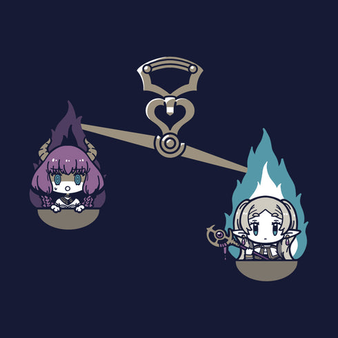 『葬送のフリーレン』服従の天秤 Tシャツ/NAVY