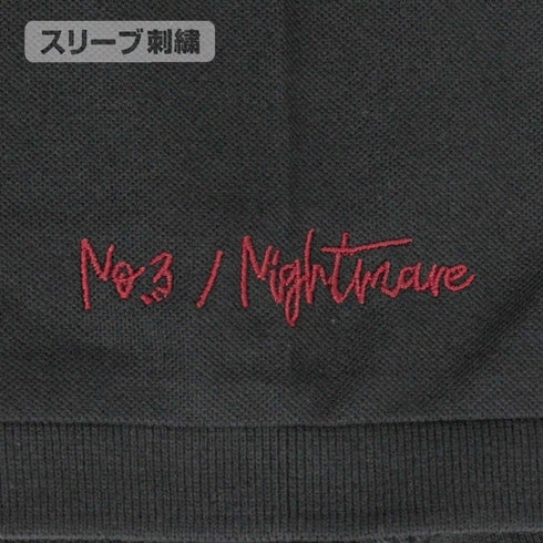 『デート・ア・ライブⅣ』時崎狂三 シルエット刺繍ポロシャツ/BLACK