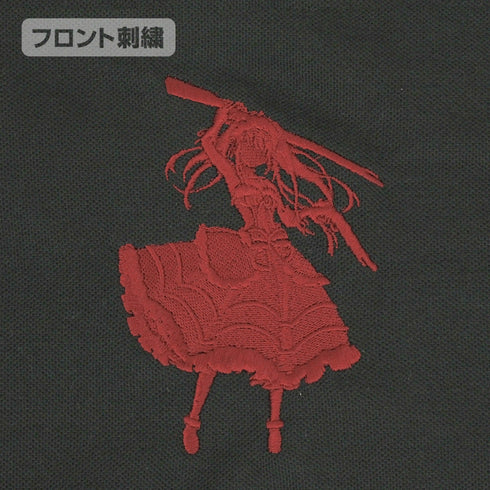 『デート・ア・ライブⅣ』時崎狂三 シルエット刺繍ポロシャツ/BURGUNDY