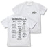 『ゴジラ』ゴジラツアー Tシャツ Ver.2.0