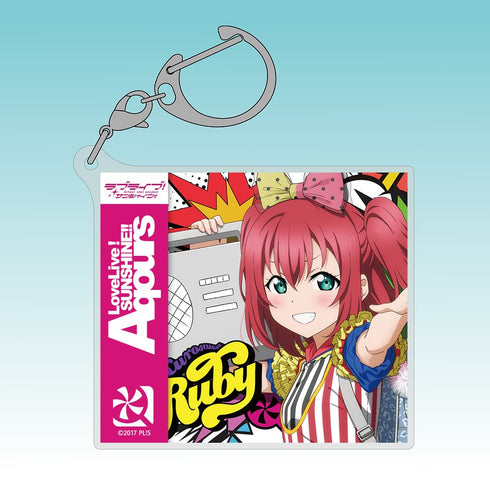 『ラブライブ!サンシャイン!!』描き下ろし 黒澤ルビィ アクリルマルチキーホルダー ソロコンサートVer.