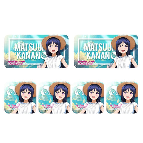 『ラブライブ!サンシャイン!!』描き下ろし 松浦果南 ミニステッカーセット ソロコンサートVer.