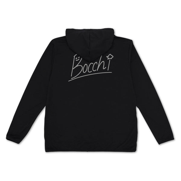 『ぼっち・ざ・ろっく!』ぼっちちゃんのサイン 薄手ドライパーカー ブラック M