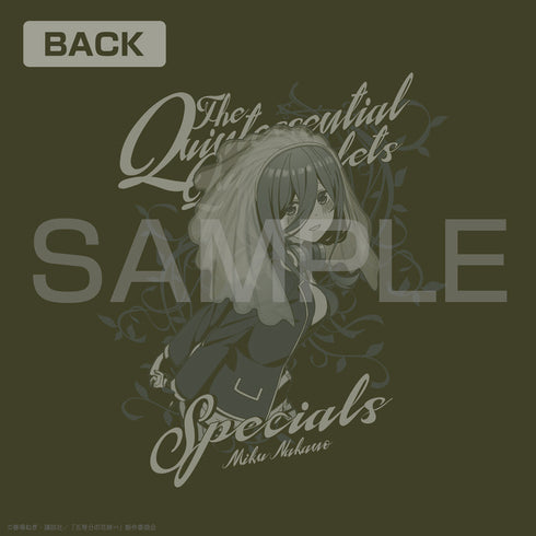 "The Quintessential Quintuplets 2" Nakano Miku Zip-Up Hoodie, Moss Green, XXL