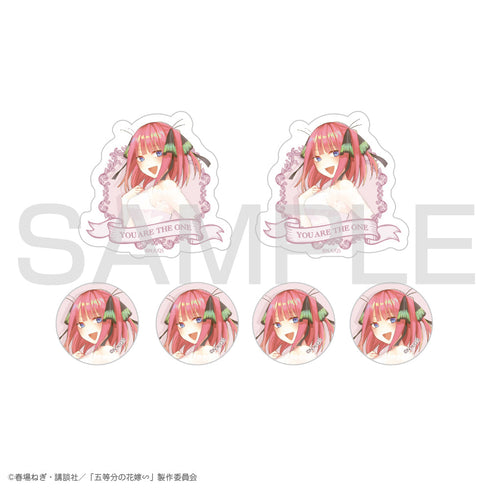 『五等分の花嫁∽』中野二乃 ミニステッカーセット