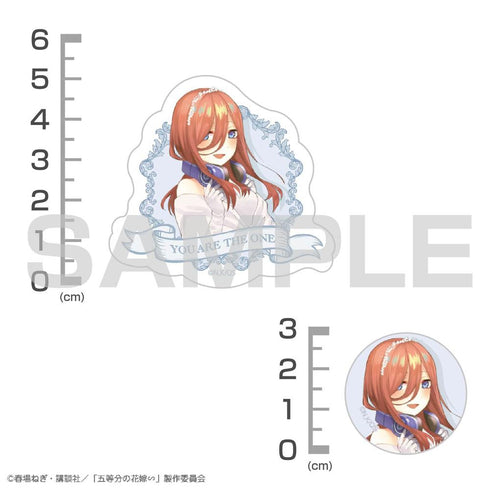 『五等分の花嫁∽』中野三玖 ミニステッカーセット