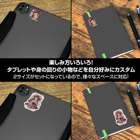 『遊☆戯☆王5D's』描き下ろし 十六夜アキ ミニステッカーセット オフモードの決闘者Ver.