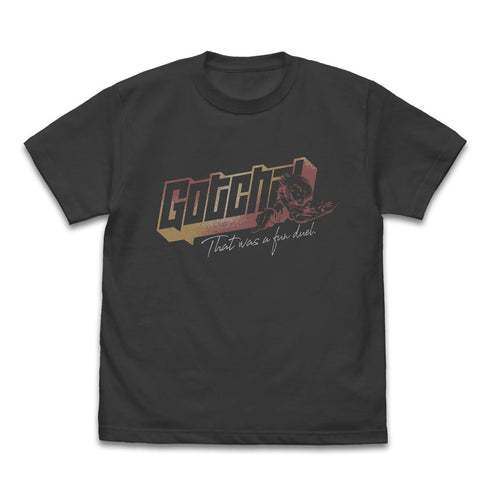 『遊☆戯☆王デュエルモンスターズGX』十代の「ガッチャ!」Tシャツ スミ XL