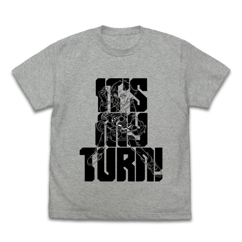 『遊☆戯☆王デュエルモンスターズGX』十代の「俺のターン!」Tシャツ ミックスグレー M