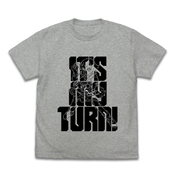 『遊☆戯☆王デュエルモンスターズGX』十代の「俺のターン!」Tシャツ ミックスグレー M
