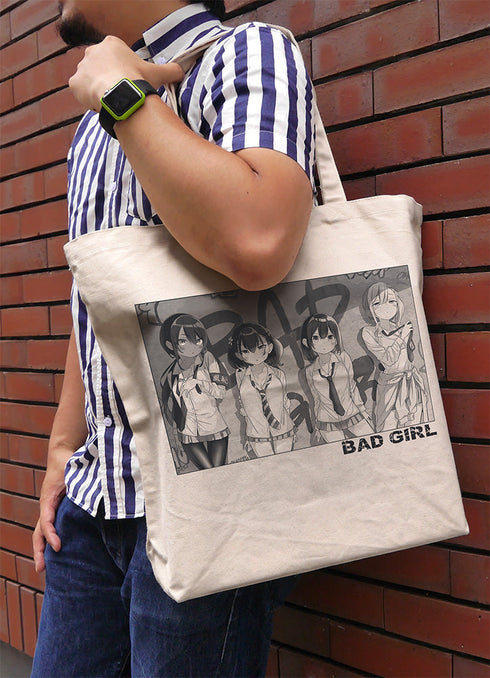 『ばっどがーる』ラージトート ナチュラル