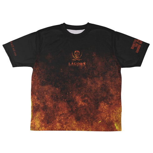 『BLACK LAGOON』ラグーン商会&レヴィ 両面フルグラフィックTシャツ XL