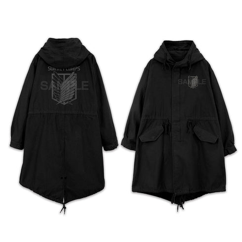 『進撃の巨人』調査兵団 M-51ジャケット Ver.2.0 ブラック XL