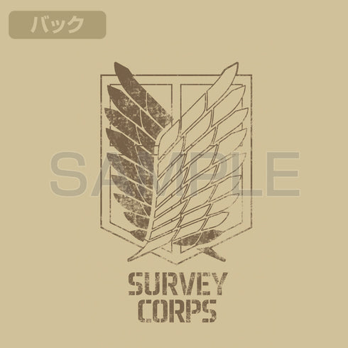 『進撃の巨人』調査兵団 T/Cコーチジャケット ブラック L