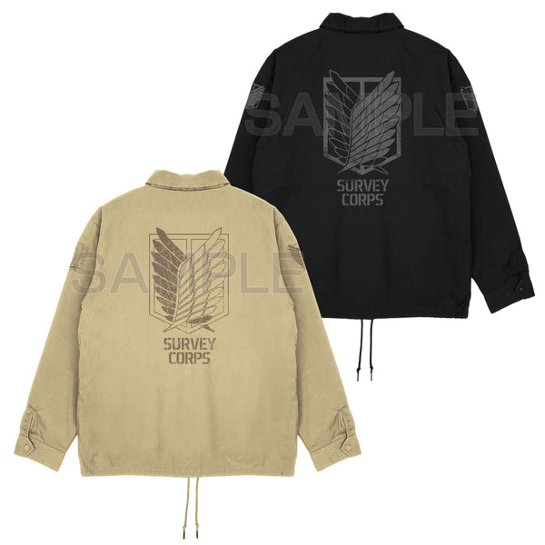 『進撃の巨人』調査兵団 T/Cコーチジャケット ベージュ XL