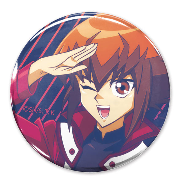 『遊☆戯☆王デュエルモンスターズGX』描き下ろし 遊城十代 65mm缶バッジ 未来へ向かってVer.
