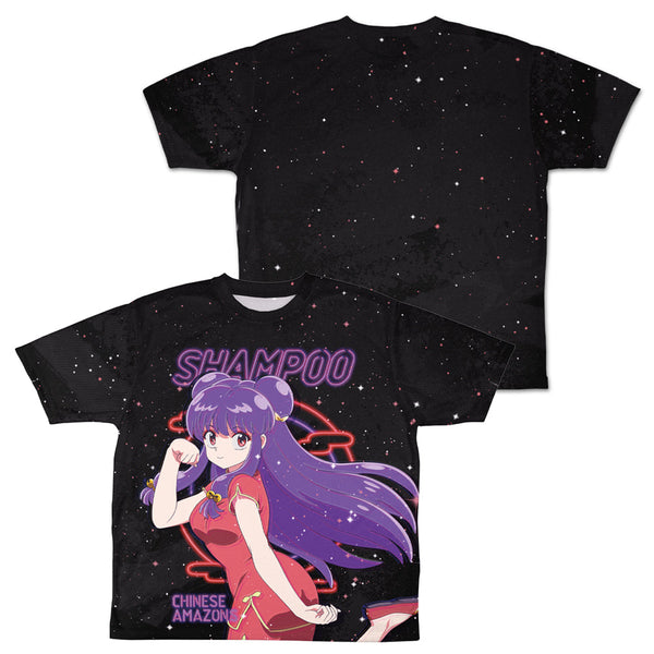 『らんま1/2』シャンプー 両面フルグラフィックTシャツ ネオンサインVer. L