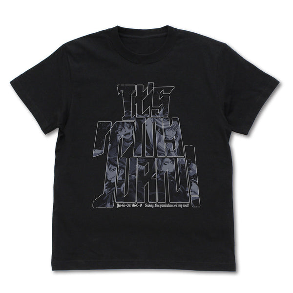 『遊☆戯☆王ARC-V』榊遊矢&ユート&ユーゴ&ユーリの「俺達のターン!」 Tシャツ ブラック XL
