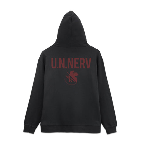『EVANGELION』U.N.NERV ジップパーカー ブラック XL
