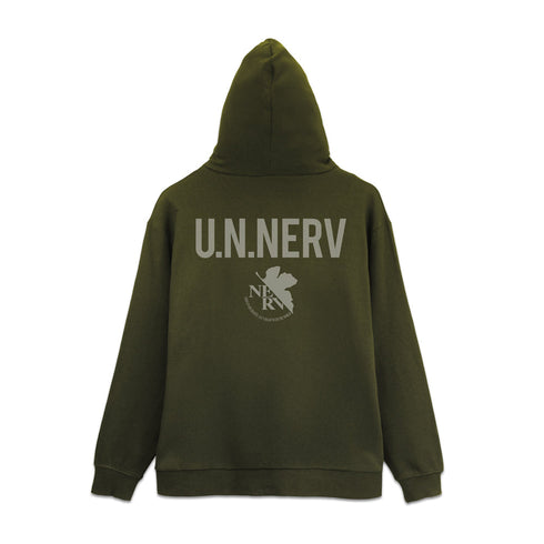 『EVANGELION』U.N.NERV ジップパーカー ブラック XL