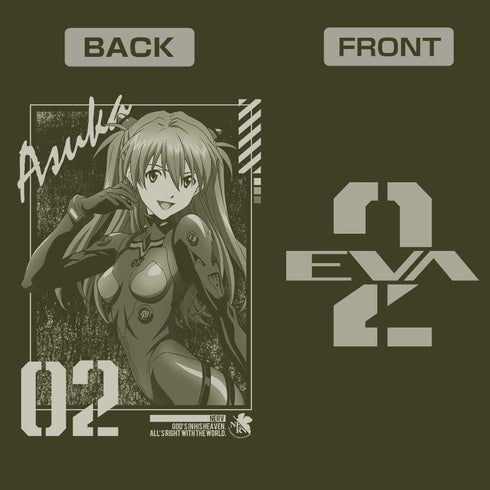 『EVANGELION』式波・アスカ・ラングレー ジップパーカー ブラック XXL