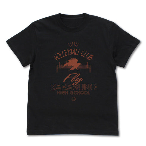 『ハイキュー!!』烏野高校排球部 アイコンマークカレッジTシャツ カリフォルニアオレンジ M