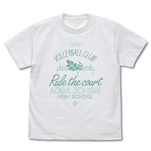 『ハイキュー!!』青葉城西高校バレーボール部 アイコンマークカレッジTシャツ ホワイト S