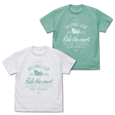 『ハイキュー!!』青葉城西高校バレーボール部 アイコンマークカレッジTシャツ ホワイト L