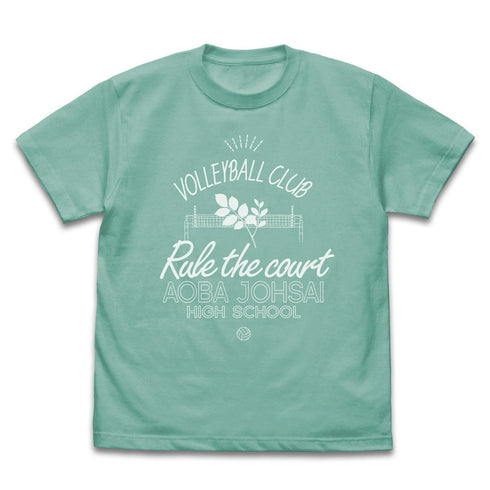 『ハイキュー!!』青葉城西高校バレーボール部 アイコンマークカレッジTシャツ ミントグリーン S