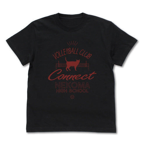 『ハイキュー!!』音駒高校バレーボール部 アイコンマークカレッジTシャツ レッド L