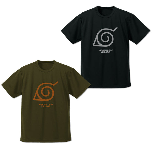 『NARUTO-ナルト- 疾風伝』木ノ葉隠れの里 ドライTシャツ オリーブドラブ S