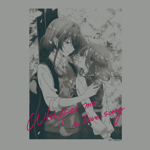 『ささやくように恋を唄う』ひまり&依 Tシャツ ミックスグレー S