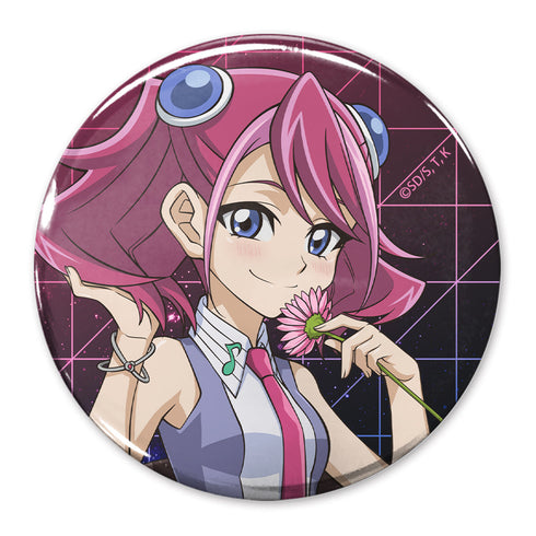 『遊☆戯☆王ARC-V』描き下ろし 柊柚子 65mm缶バッジ 一輪のゆらめきVer.