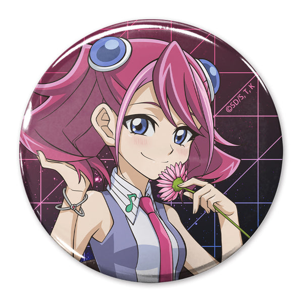 『遊☆戯☆王ARC-V』描き下ろし 柊柚子 65mm缶バッジ 一輪のゆらめきVer.