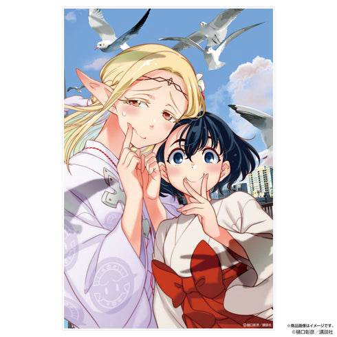 《江戶前精靈》原作版 艾爾達&小糸 壓克力立牌 藍天版