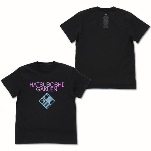 『学園アイドルマスター』初星学園 ネオンサインロゴ Tシャツ ブラック XL