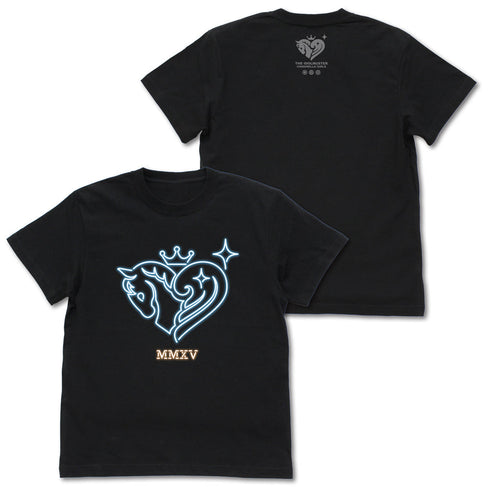 『アイドルマスター シンデレラガールズ』ネオンサインロゴ Tシャツ ブラック S