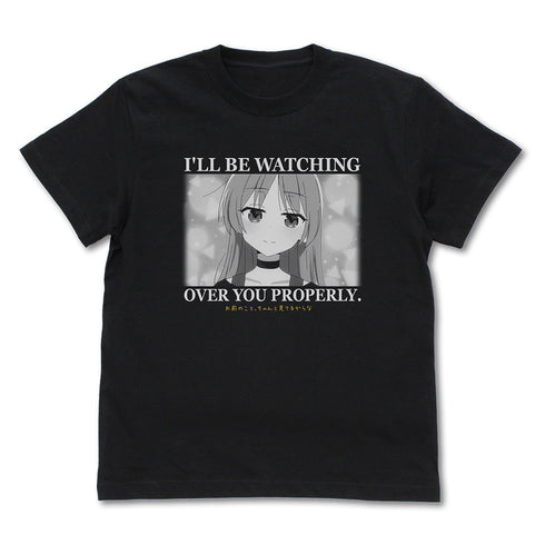 『ぼっち・ざ・ろっく!』伊地知星歌の「お前のこと、ちゃんと見てるからな」 Tシャツ ブラック M