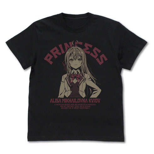 『時々ボソッとロシア語でデレる隣のアーリャさん』孤高のお姫様 アーリャ Tシャツ ブラック M