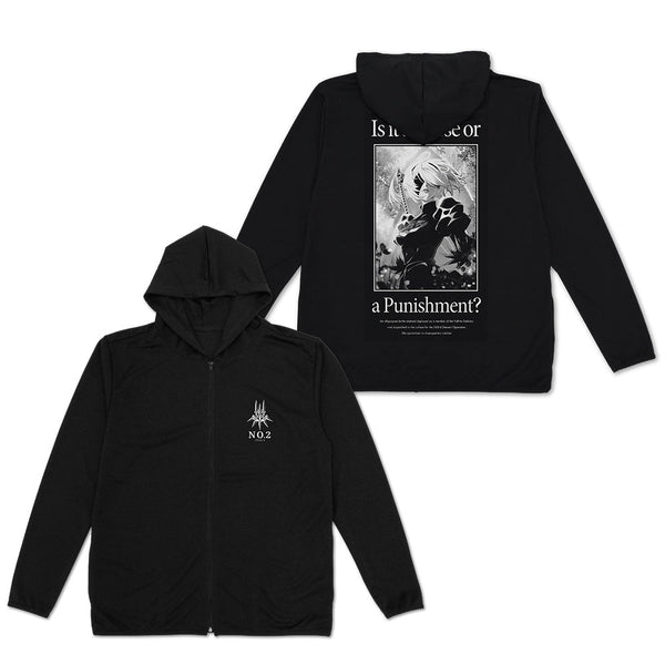 『NieR:Automata Ver1.1a』2B 薄手ドライパーカー ブラック L