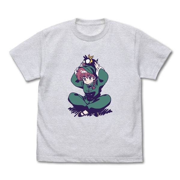 『らんま1/2』らんまとPちゃん Tシャツ アッシュ XL