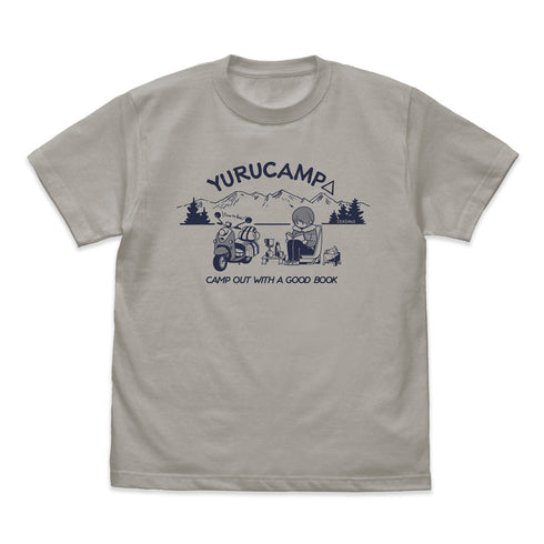 『ゆるキャン△ SEASON3』本を読む志摩リン Tシャツ モス XL