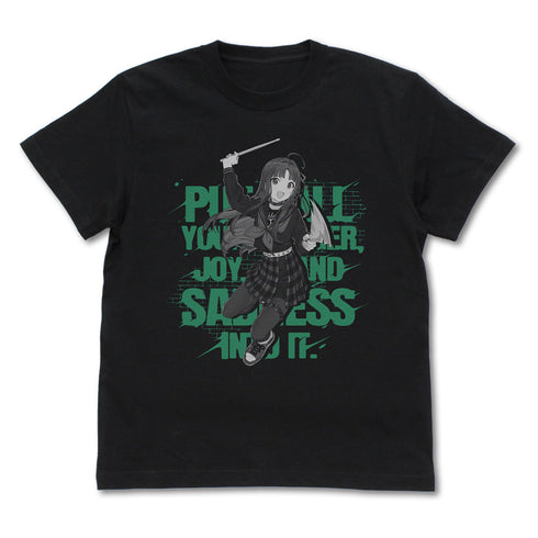 『ガールズバンドクライ』安和すばる「全部ぶちこめ。」 Tシャツ ブラック M