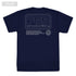 『アイドルマスター』765プロ ロゴ ドライTシャツ ネイビー XL