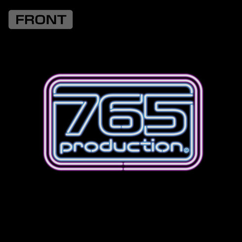 『アイドルマスター』765プロ ロゴ ネオンサイン Tシャツ ブラック M