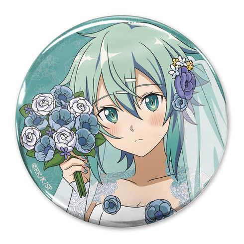 『ソードアート・オンライン』描き下ろし シノン 65mm缶バッジ ウェディングドレスVer.
