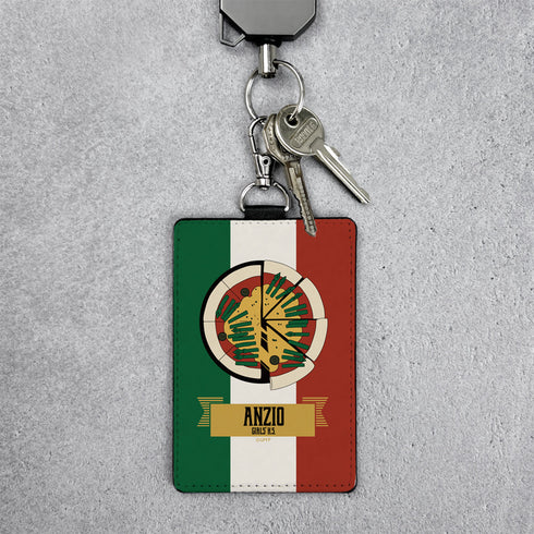 『ガールズ&パンツァー 最終章』アンツィオ高校 パスケース(ナスカン付き)